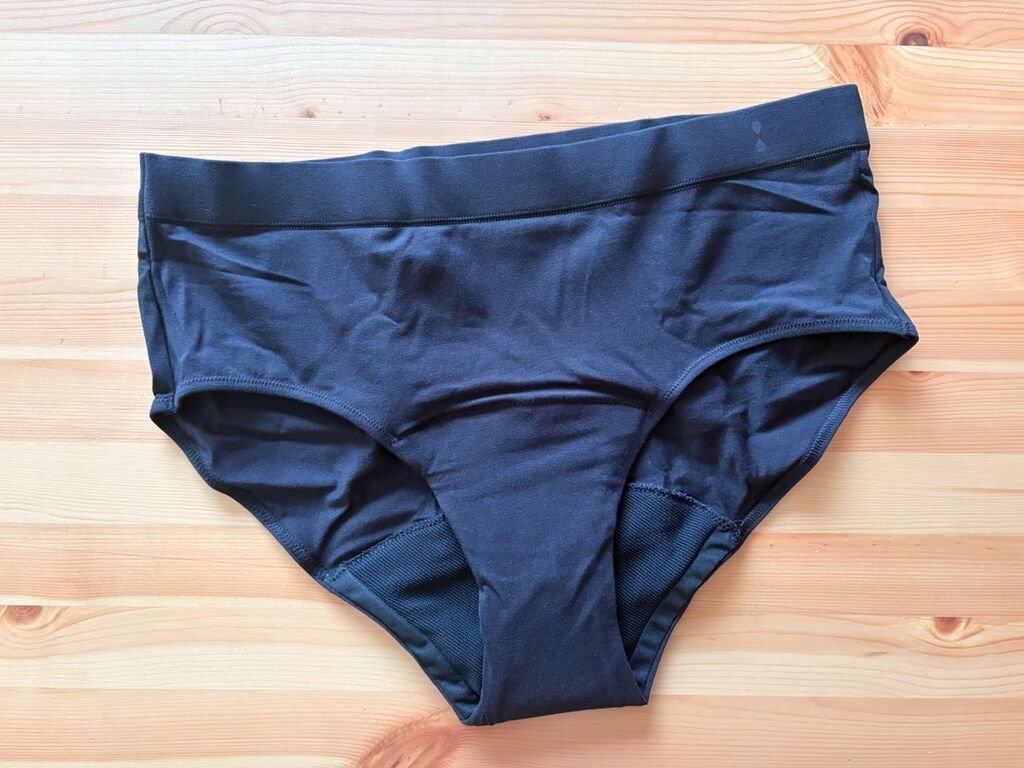 Thinx for All Period Underwear, Everyday Comfort Brief, Holds Up to 12 Regular Tampons, Period Panties, Leakproof, Reusable & Controls Odor, Black, 2 Pack customer photo 2