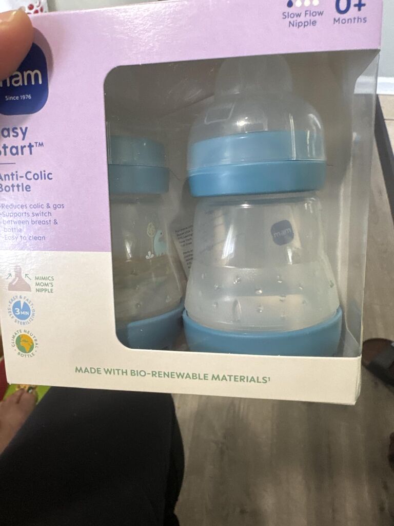 MAM Easy Start Anti-Colic Baby Bottles for Newborns (0+ Months), 4.5oz customer photo 1