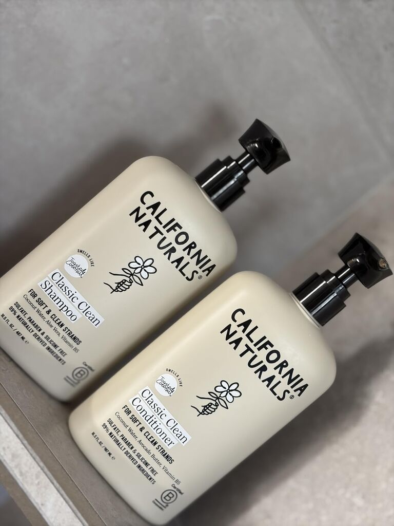 California Naturals Coconut Shampoo & Conditioner Set, Natural, Vegan, Cruelty, Silicone, Paraben, and Sulfate Free Shampoo, All Hair Types, 20 Fl Oz (Pack of 2), Classic Clean Coconut customer photo 1