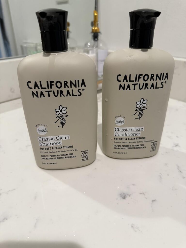 California Naturals Coconut Shampoo & Conditioner Set, Natural, Vegan, Cruelty, Silicone, Paraben, and Sulfate Free Shampoo, All Hair Types, 20 Fl Oz (Pack of 2), Classic Clean Coconut customer photo 2