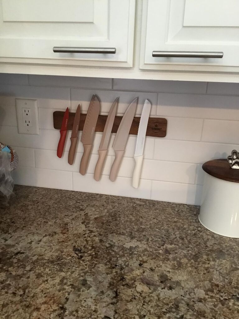 Astercook Knife Set, 13 Pieces Kitchen Knives Set with Healthy Anti-Rust Coating, Dishwasher Safe, Stainless Steel Chef Knife Sets with 6 Blade Guards, Perfect Holiday Gifts for Kitchen customer photo 1
