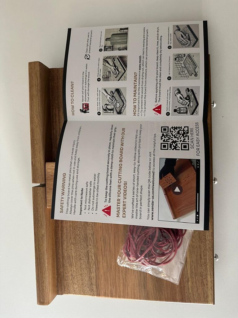 Adaptive One Handed Cutting Board With 10 Spikes - Ideal Gift for Stroke Patient, One-handed Person, Disabled, Handicapped People customer photo 2