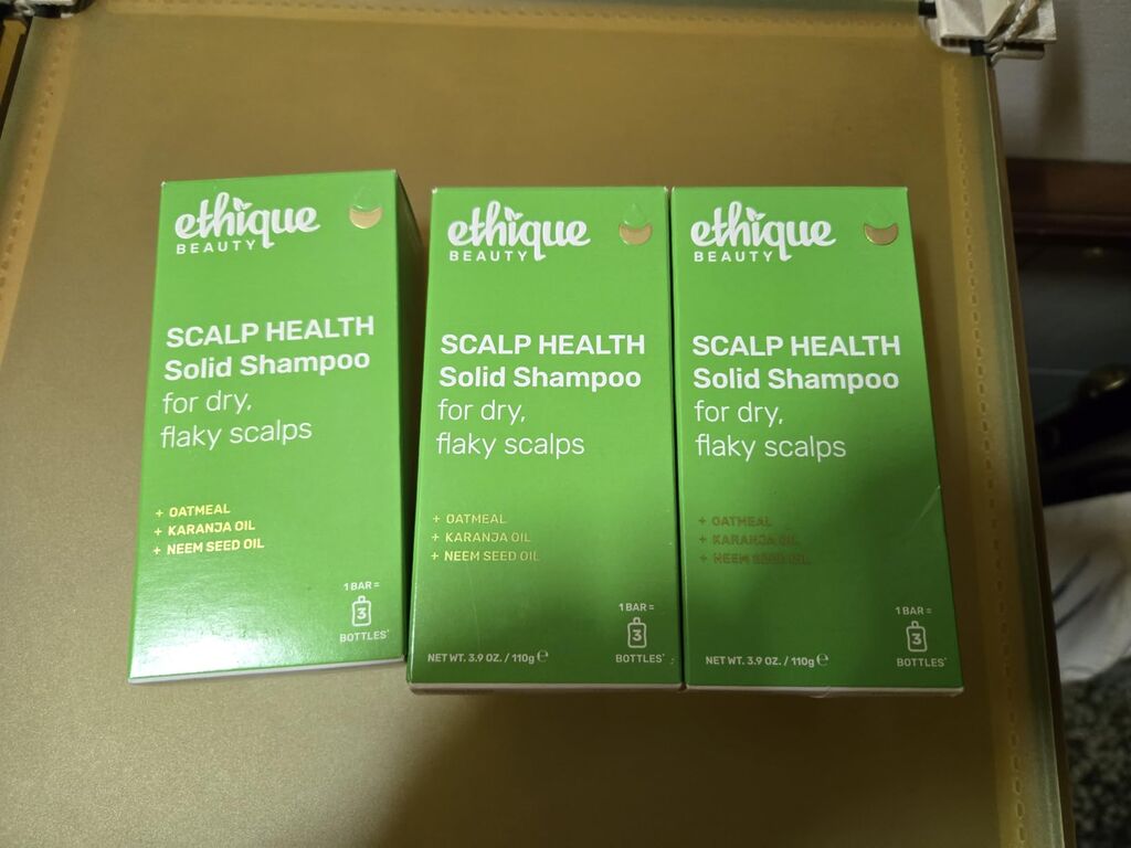 Ethique Scalp Health Shampoo Bar for itchy, dry, flaky scalps with Oatmeal - Plastic-Free, Vegan, Cruelty-Free, 3.88 oz - Formerly Heali Kiwi customer photo 1