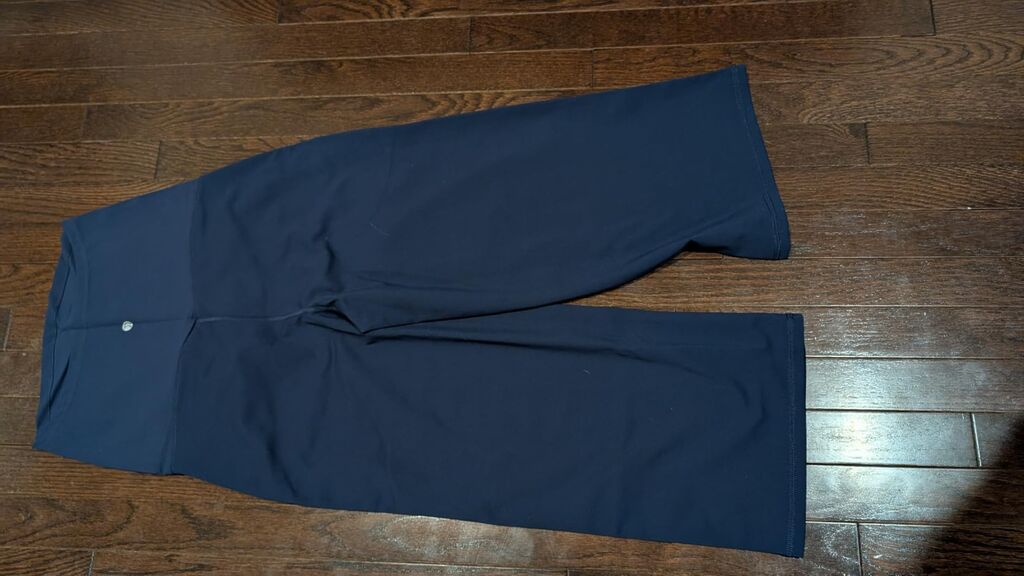 G4Free Wide Leg Maternity Yoga Capris Over The Belly Stretch Pregnancy Cropped Pants with Pockets customer photo 1