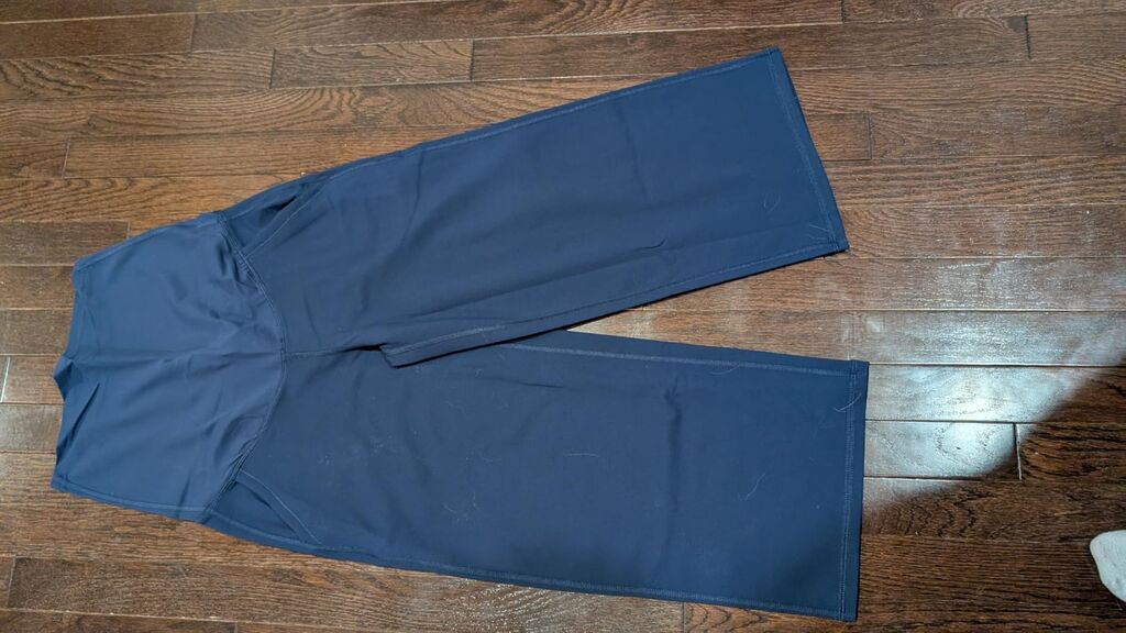 G4Free Wide Leg Maternity Yoga Capris Over The Belly Stretch Pregnancy Cropped Pants with Pockets customer photo 2