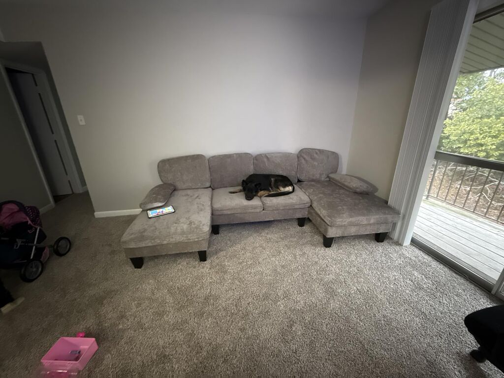 JUMMICO Sectional Couches for Living Room, U Shaped Couch with Chenille Fabric, 4 Seat Modern Sofa customer photo 2