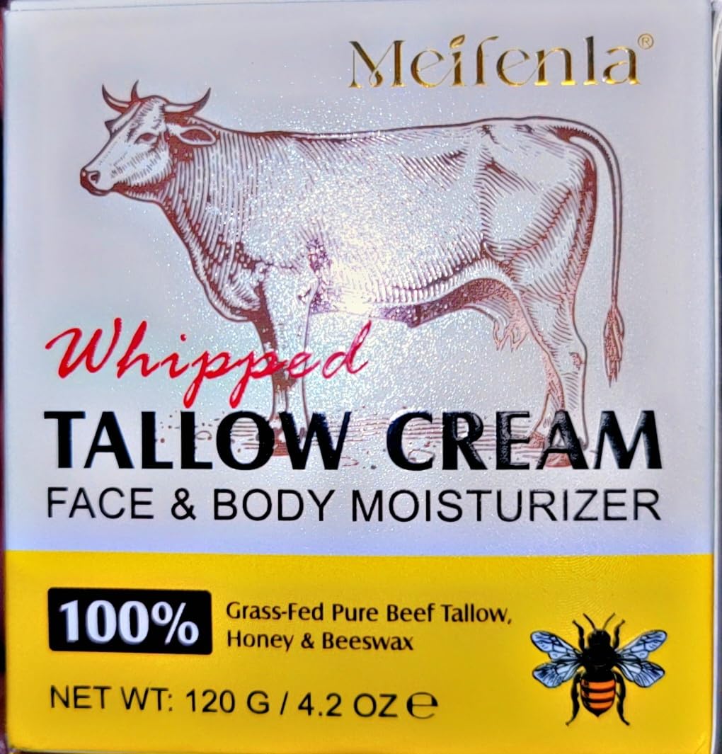 Beef Tallow for Skin, Tallow and Honey Cream Natural Tallow Face Moisturizer, Hydrating Beef Tallow Balm Deeply Moisturizing for Face & Body Skin Care customer photo 2