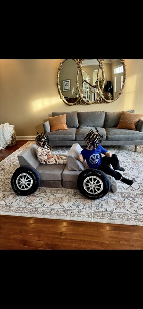 Modular Kids Play Couch 10PCS - Convertible Kids Sofa & Toddler Play Couch with DIY Foam Pieces for Imaginative Play, Climbing & Relaxation for Playroom, Bedroom, Nursery & Living Room customer photo 2