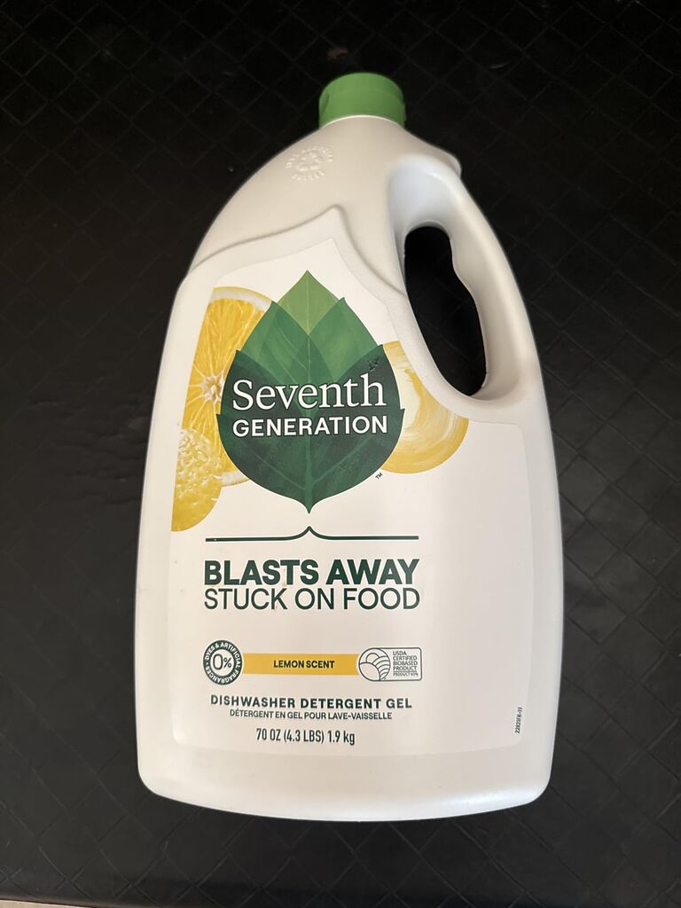 Seventh Generation Dishwasher Detergent Gel Lemon Scent 2 pack for sparkling dishes dishwasher soap 70 oz customer photo 1