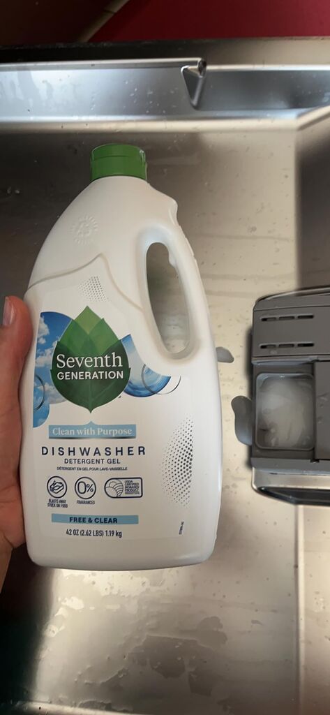 Seventh Generation Dishwasher Detergent Gel Lemon Scent 2 pack for sparkling dishes dishwasher soap 70 oz customer photo 2