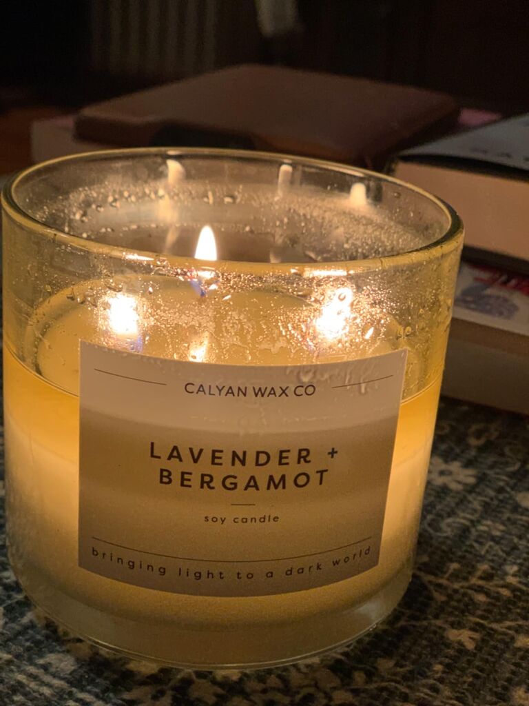 Calyan Wax Co. Mahogany & Cashmere 3 Wick Scented Candle - 43 Hour Burn - Luxury 3 Wick Soy Candles - Non Toxic Soy Wax Candles - Long Lasting Large Glass Jar Candle for Home - 14.9oz customer photo 2