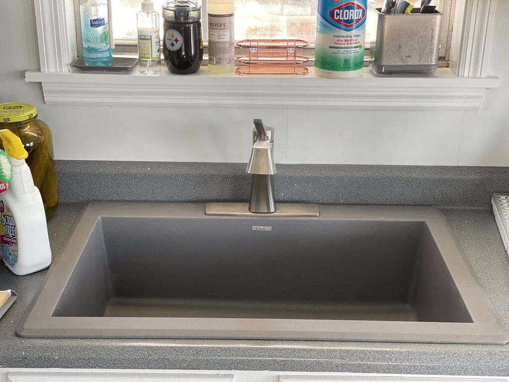 KRAUS Forteza 33-inch Granite Drop In/Undermount Single Bowl White Kitchen Sink, KGD-54WHITE customer photo 1