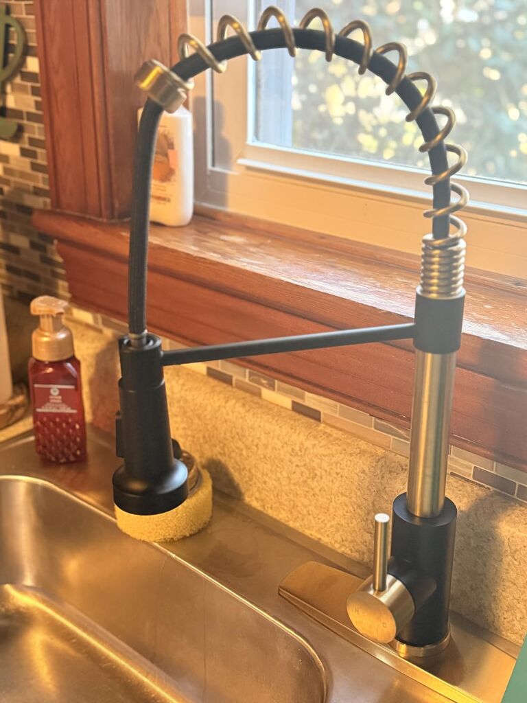 FORIOUS Kitchen Faucet with Purfied Water Filter, 2 in 1 Commercial Stainless Steel Pull Down Sink Faucet and Drinking Water Faucet 2 Handle for Pot Filler Kitchen Sink Farmhouse Bar, Brushed Nickel customer photo 2