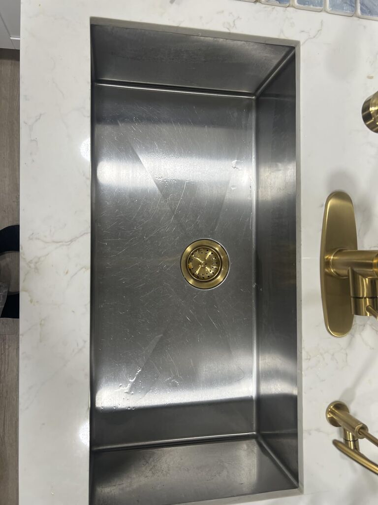 33 Inch Undermount Kitchen Sink - Funmier 33 x 19 Undermount Kitchen Sinks Stainless Steel 16 Gauge Single Bowl Under Mount Deep Basin Handmade with Offset Drainer customer photo 2