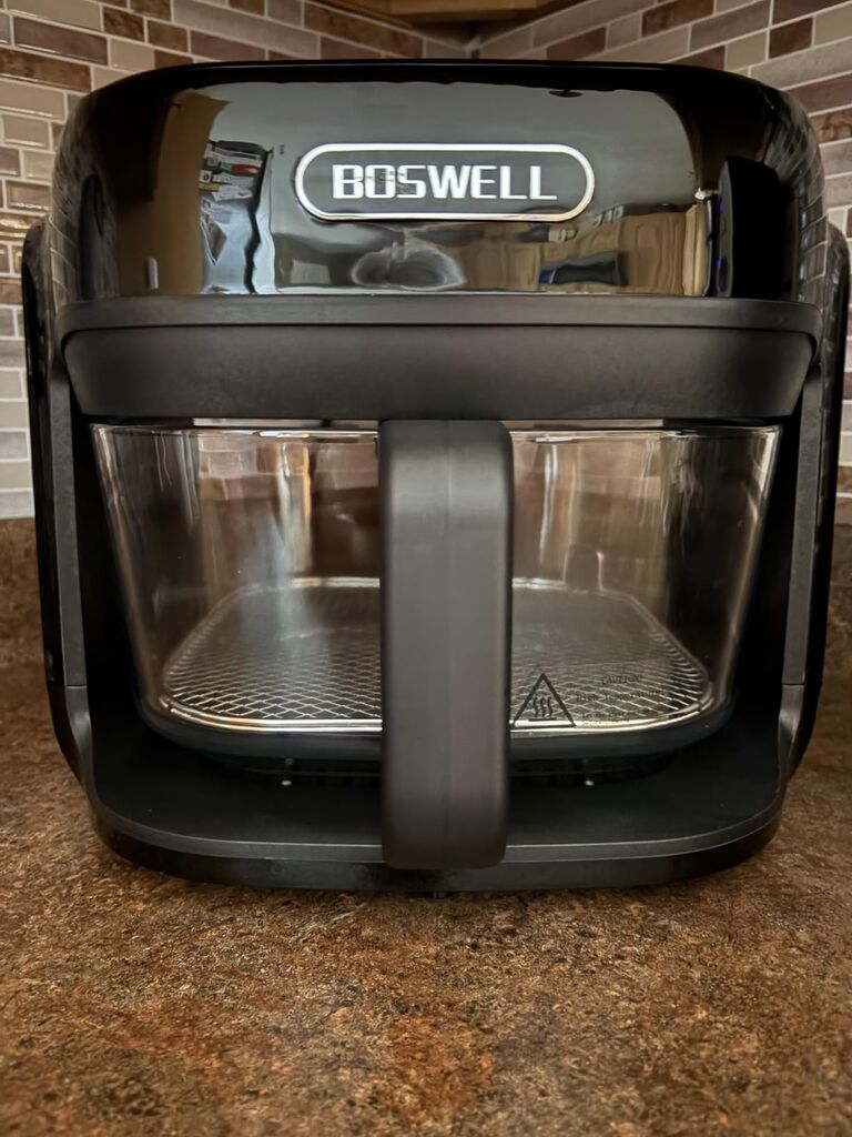 BOSWELL Glass Air Fryer, 7.5QT with Transparent Fry Bowl, Circulating Heating, Temperature Control, Air Fryer Roast, Dishwasher Safe customer photo 1