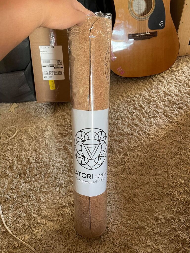 Satori Concept Cork Yoga Mat with Natural Rubber Base - Extra Size customer photo 1
