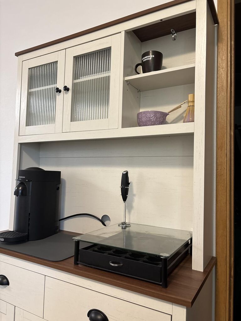GarveeHome Pantry Cabinet with Drawers and Adjustable Shelves, 71