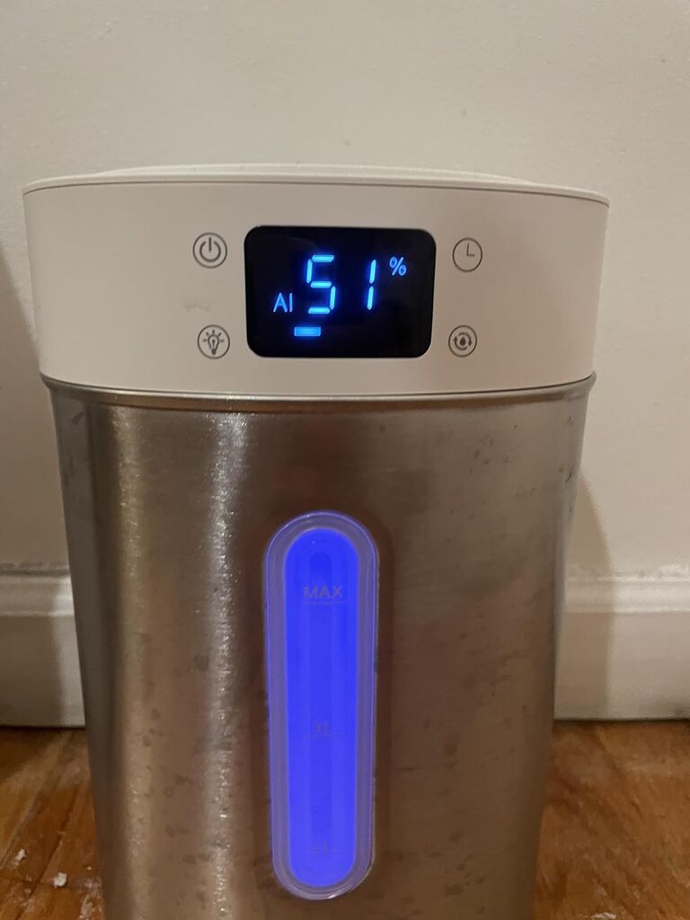 Humidifiers for Bedroom Large Room Baby, 4L Ultrasonic Cool Mist Humidifier, 304 Stainless Steel humidifiers, Auto Humidity Control, Humidity Display, Night Light, Quiet, Timer, Aromatherapy customer photo 1