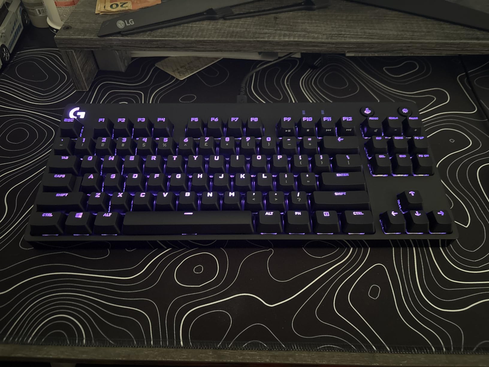Logitech G PRO Mechanical Gaming Keyboard, Ultra Portable Tenkeyless Design, Detachable Micro USB Cable, LIGHTSYNC RGB Backlit Keys customer photo 2