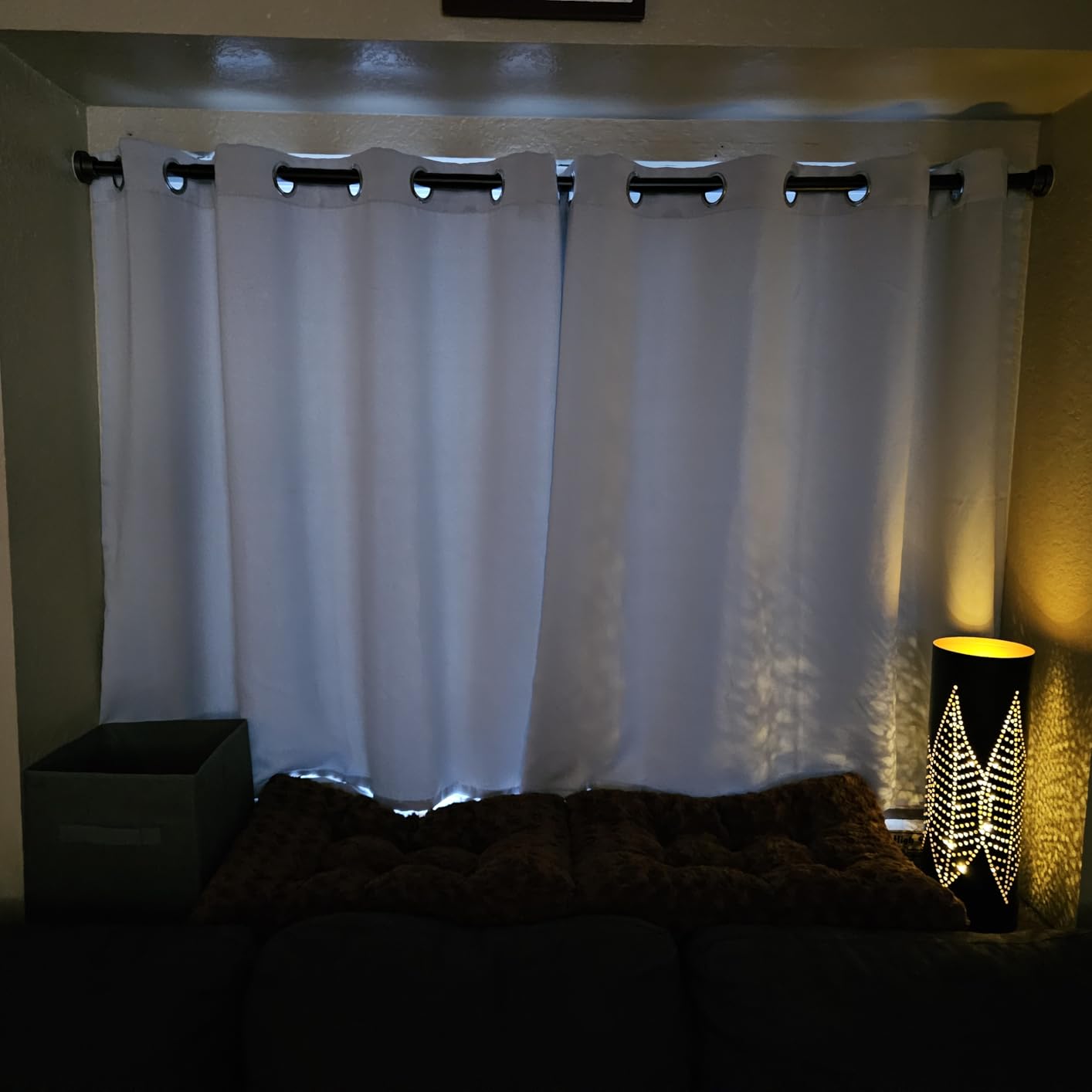 ChrisDowa Grommet Blackout Curtains for Bedroom customer photo 2
