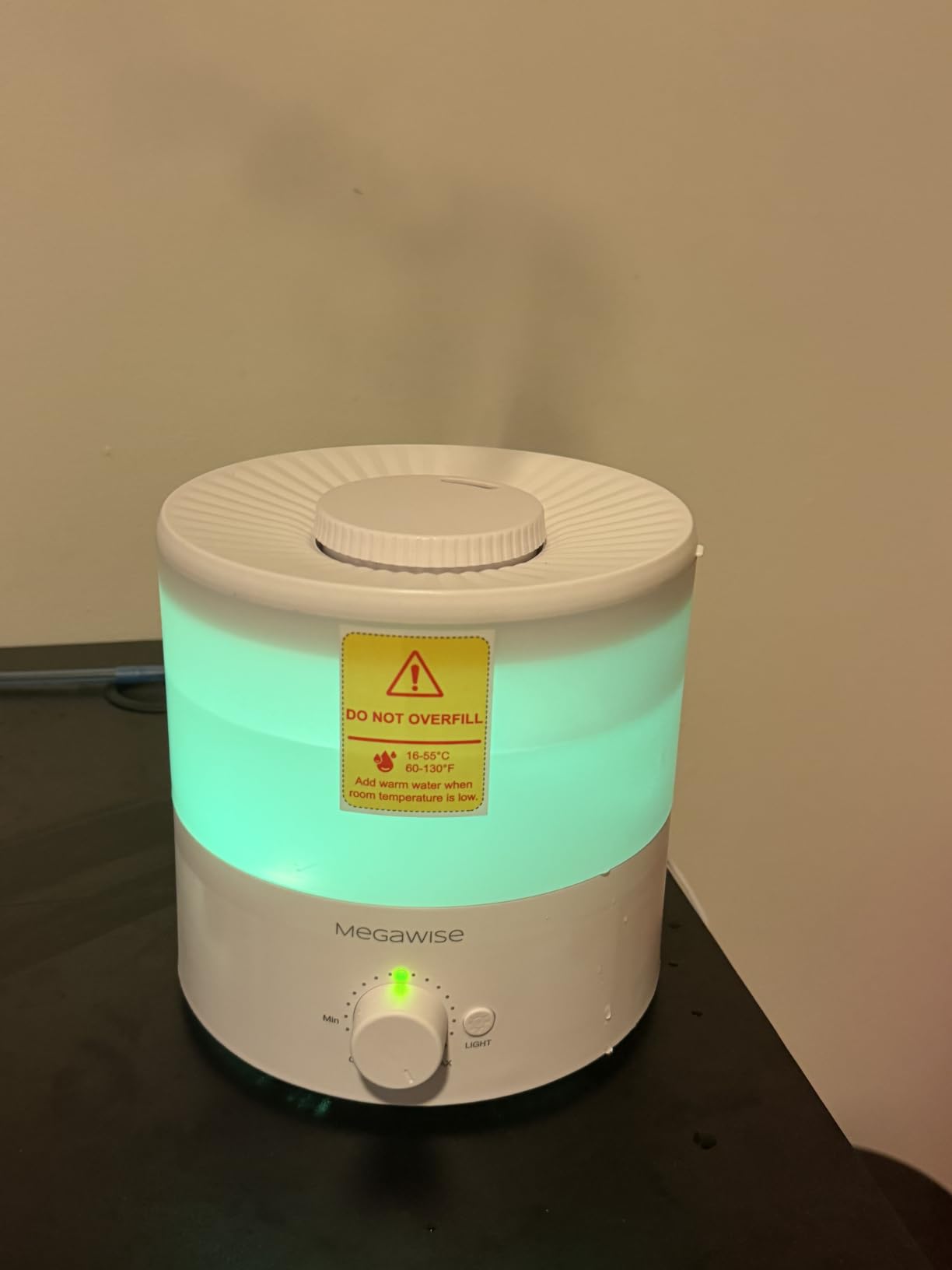 MegaWise Ultrasonic Cool Mist Humidifier SK7620 - 1.5L Capacity, Whisper-Quiet Operation, Adjustable Mist Output, Auto Shut-Off - Ideal for Home, Office, Baby Room, and Bedroom customer photo 2