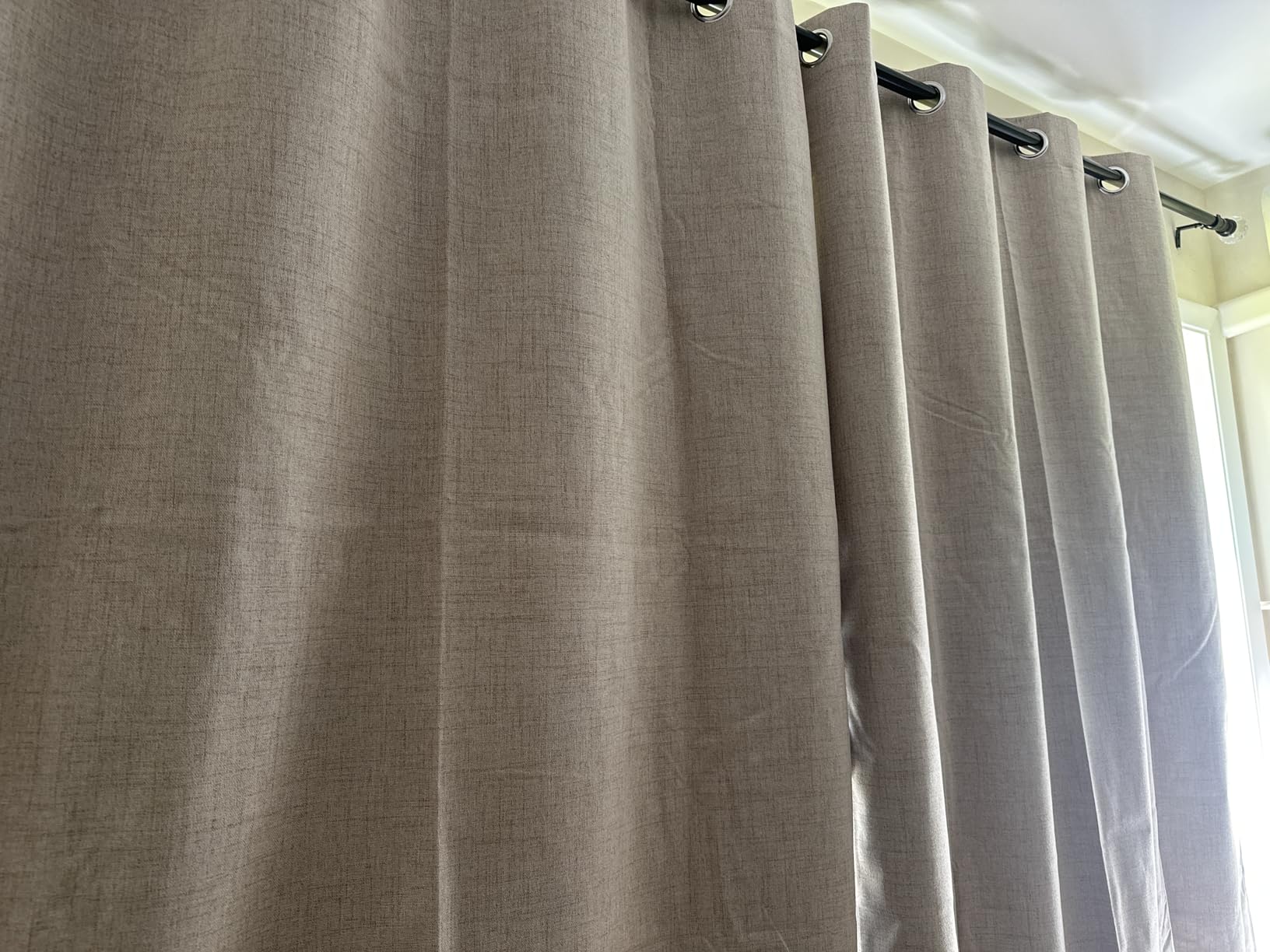 MIULEE 100% Blackout Linen Textured Curtains customer photo 1