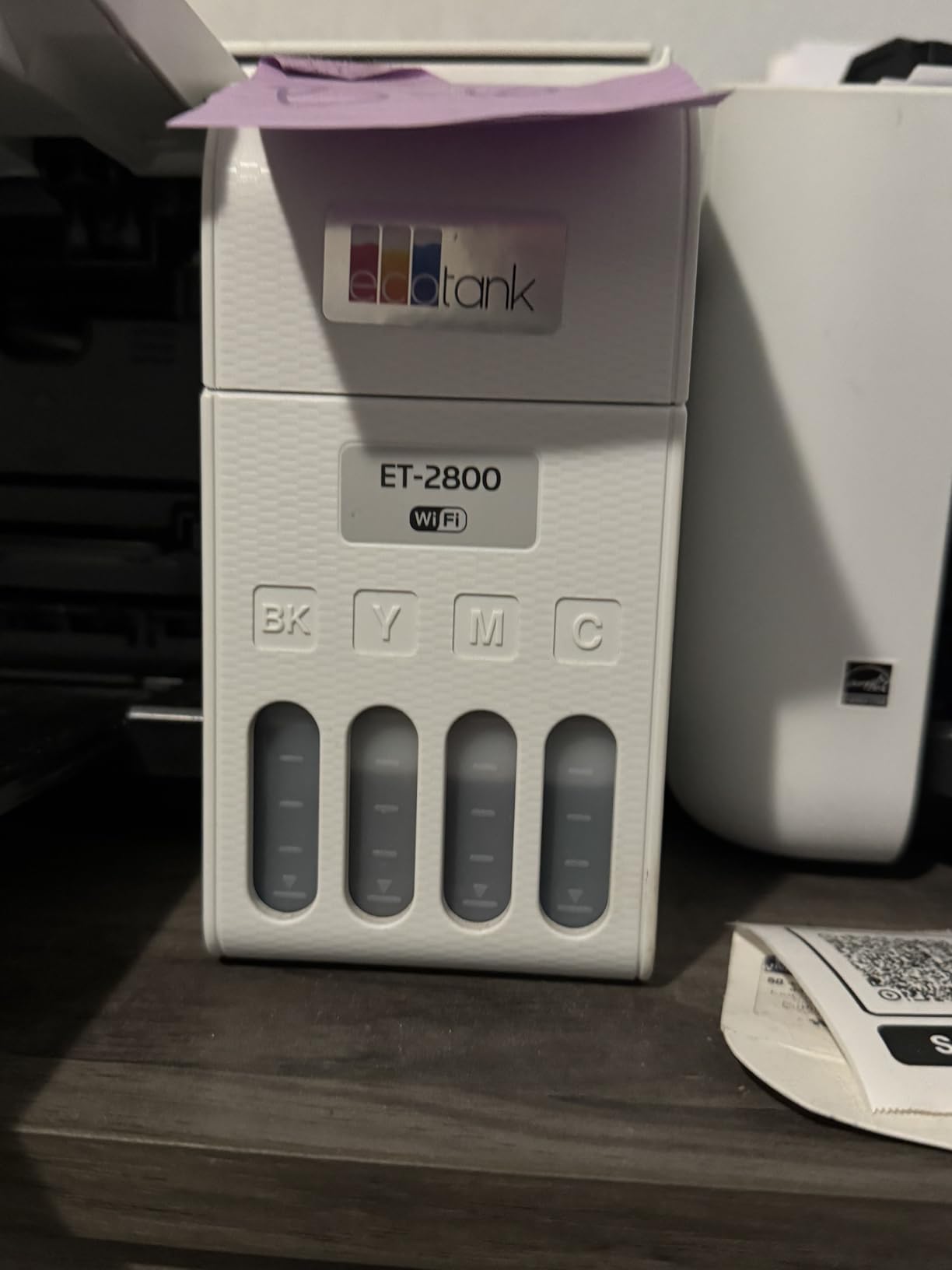 EcoTank ET-2803 Wireless Color All-in-One Cartridge-Free Supertank Printer with Scan, Copy and AirPrint Support customer photo 2
