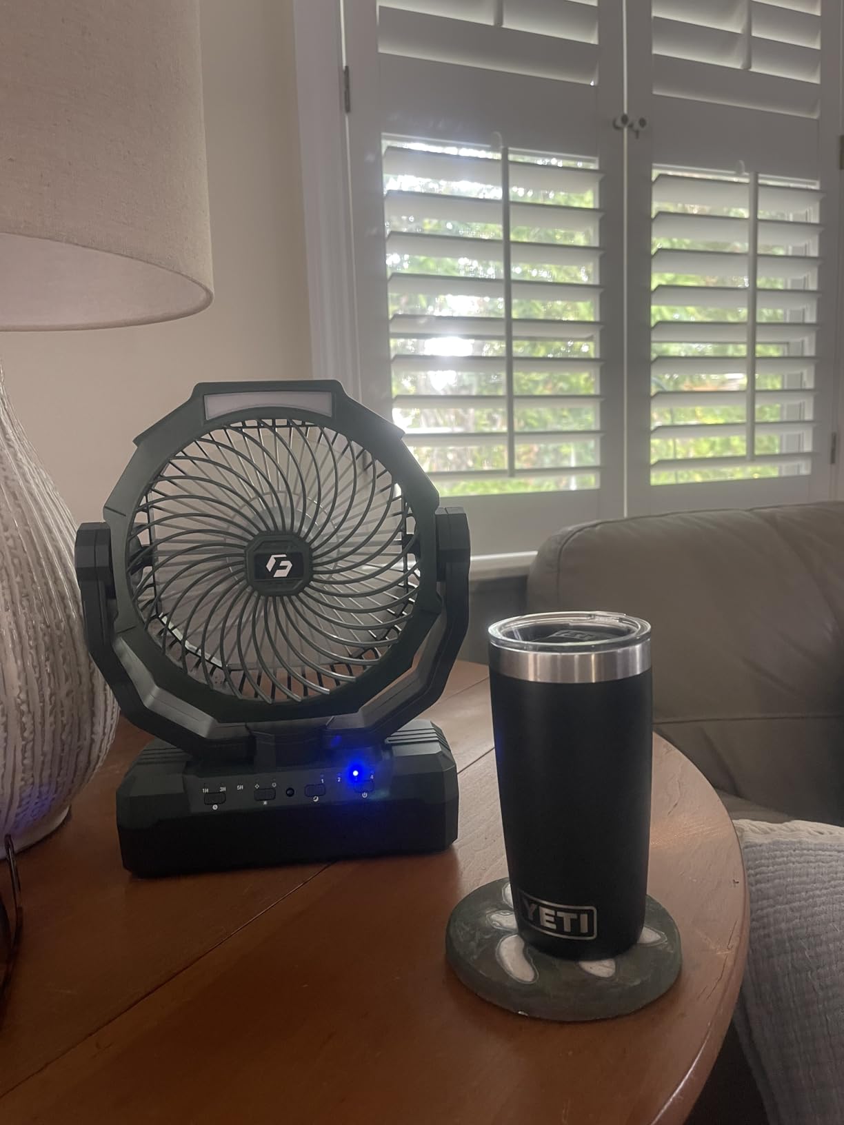 FRIZCOL 3-in-1 Camping Fan - Portable Fans Rechargeable - 24000mAh Battery Powered Fan with Light & Remote for Indoor, Outdoor, Tent, Travel, Fishing, Jobsite, Gifts for Men Dad Him customer photo 1