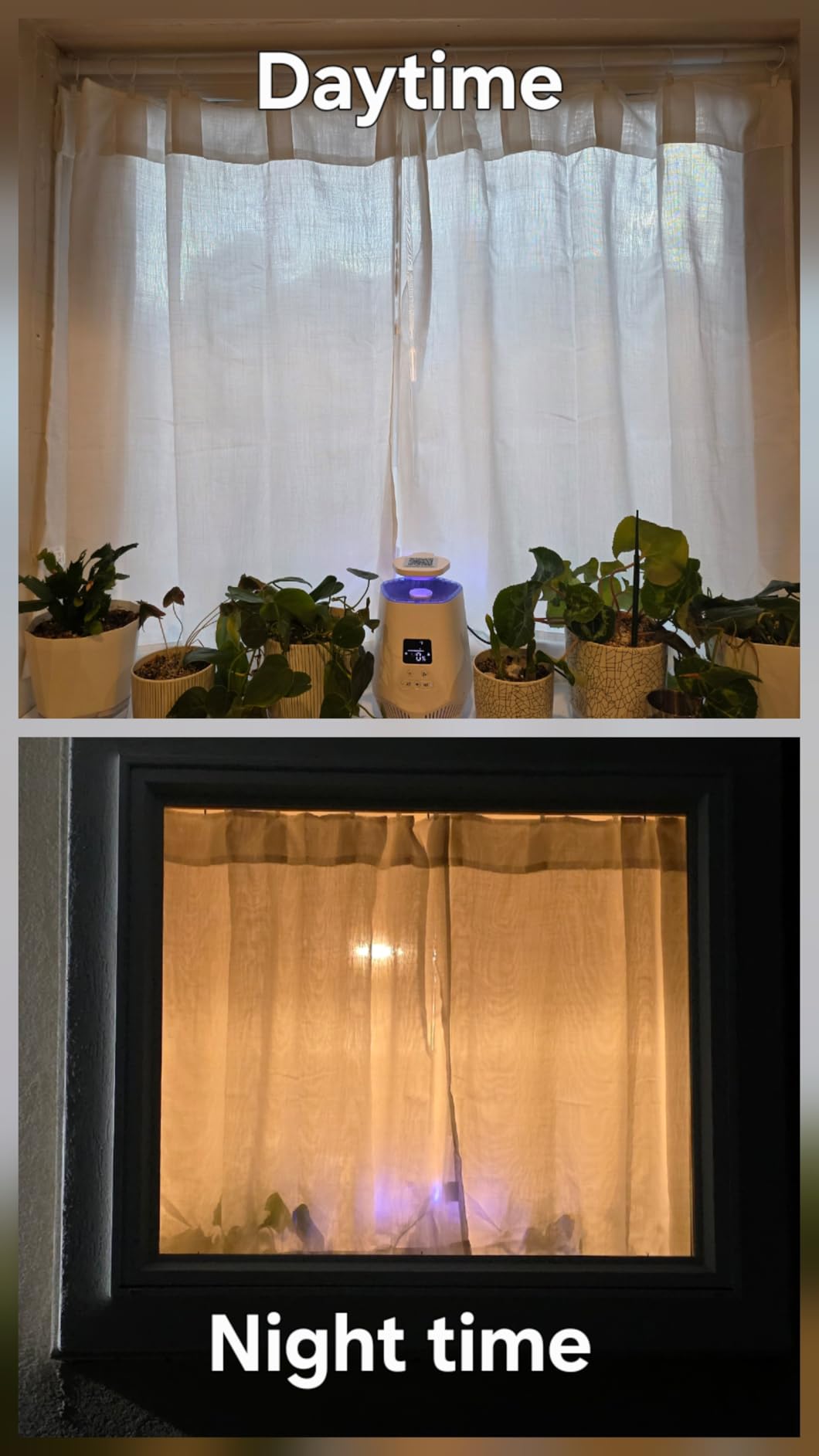 Nanspring Cream Linen Back Tab Curtains customer photo 2