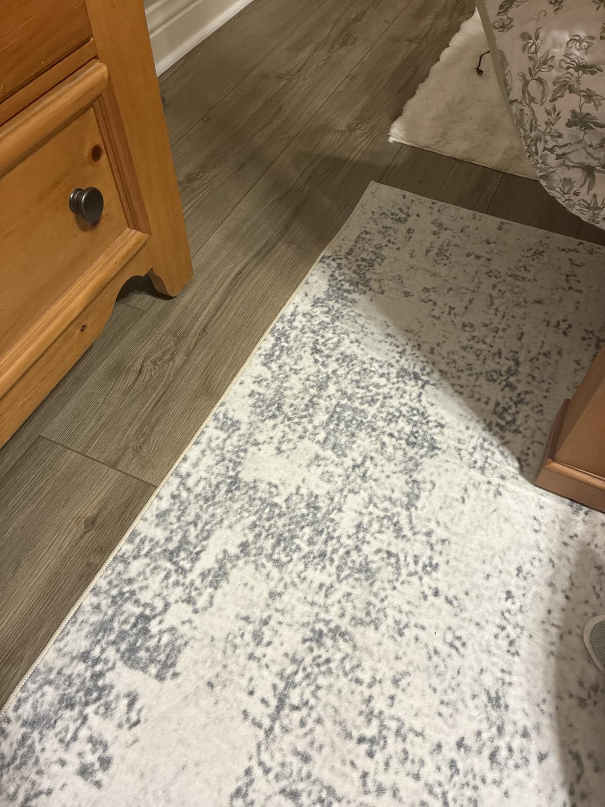 PLHXFR 8x10 Area Rugs for Living Room - Washable Rug Modern Abstract Soft Large Neutral Non-Slip Carpet Indoor Floor Stain Resistant Thin Carpets for Bedroom Dining Room Farmhouse Nursery Home Office Grey customer photo 2