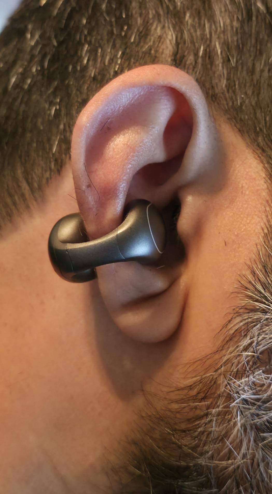 C40i by Anker, Open-Ear Earbuds, Clip-On Headphones, Flexible Joint Design, Button Controls, Lightweight Comfort, Stable Fit with Attachable Ear Grips, Expansive Drivers for Clear Sound customer photo 1