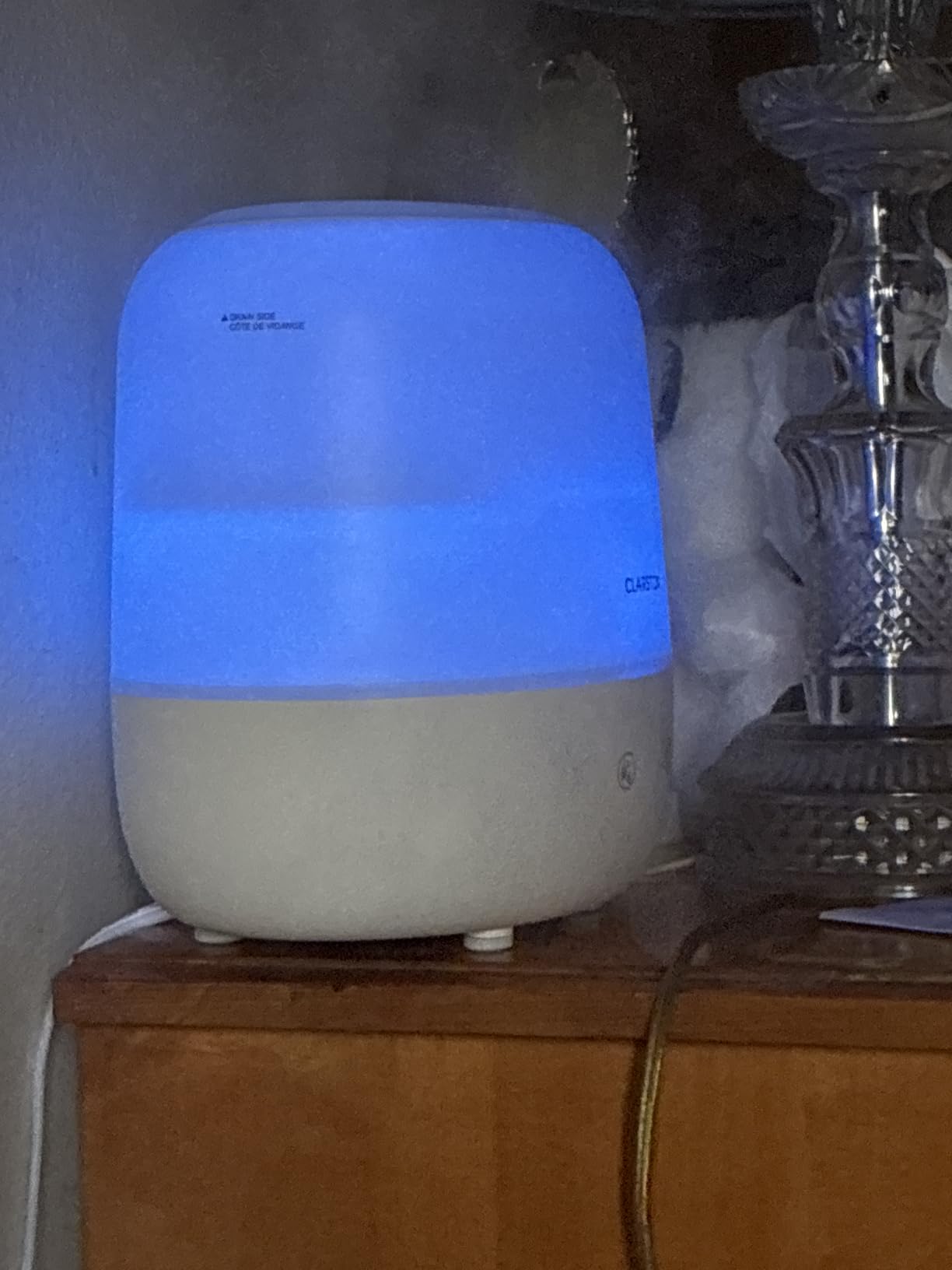 Clarston 2L Cool Mist Humidifier for Bedroom with 360 Adjustable Nozzle, High and Low Mist Levels, Ultra-Low Noise, Light-Off, No BPA, Auto Shut Off, Ideal Baby Humidifier with Easy Top Filling customer photo 1
