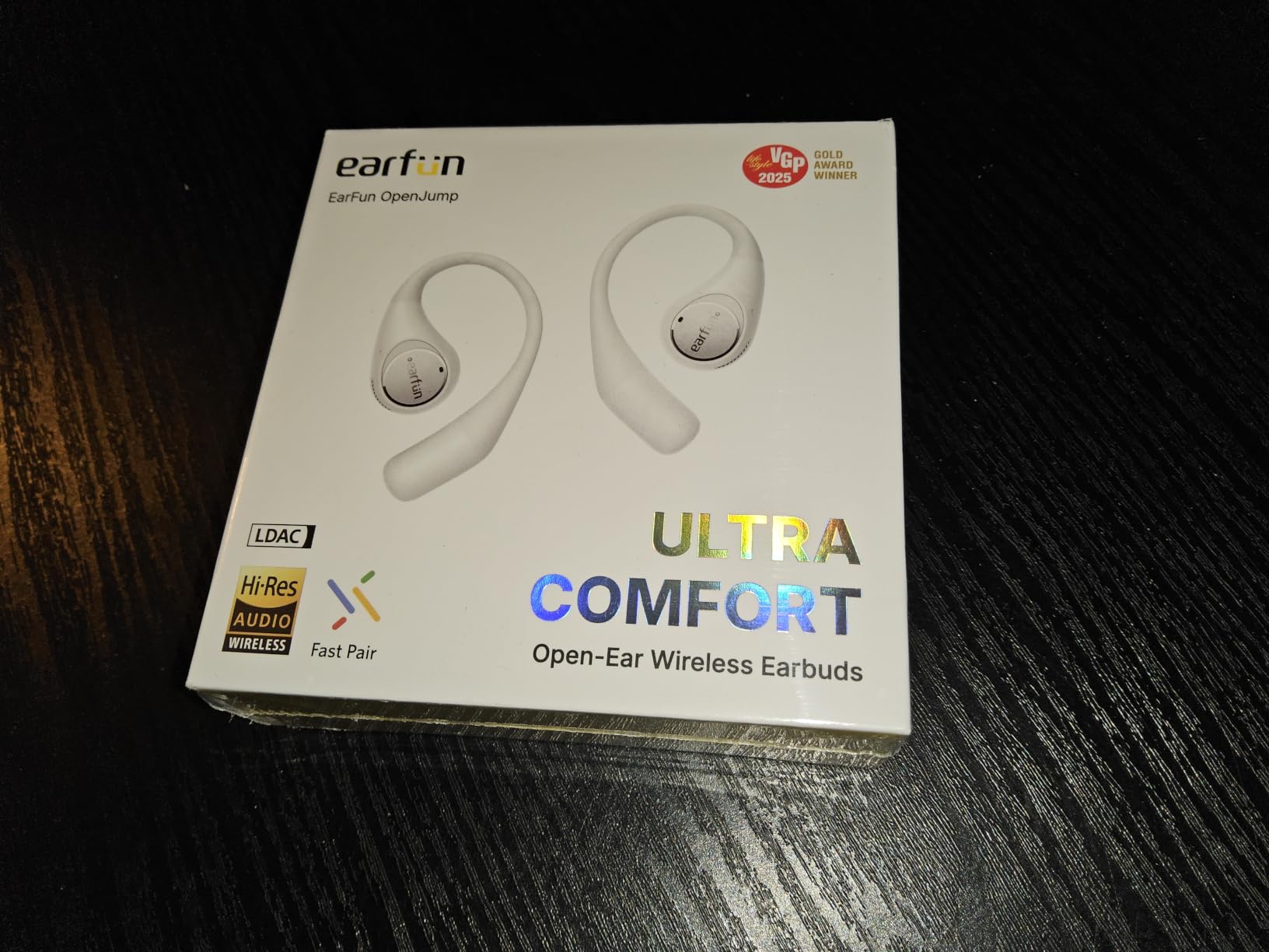OpenJump Open Ear Headphones, Wireless Earbuds with Ergonomic Earhook, Hi-Res Sound, LDAC, 4 Mics ENC Call, 42H Playtime, Multipoint Connection, IPX7 Waterproof, Snug Fit for Workout, Running customer photo 1