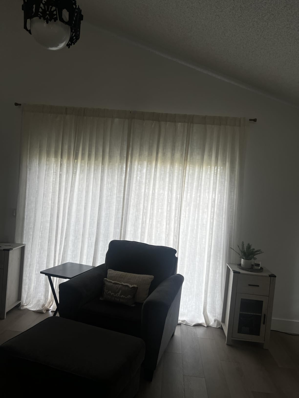 MIULEE Pinch Pleated Thick Linen Curtains 90 Inches Long 2 Panels with Hooks & Rings customer photo 2