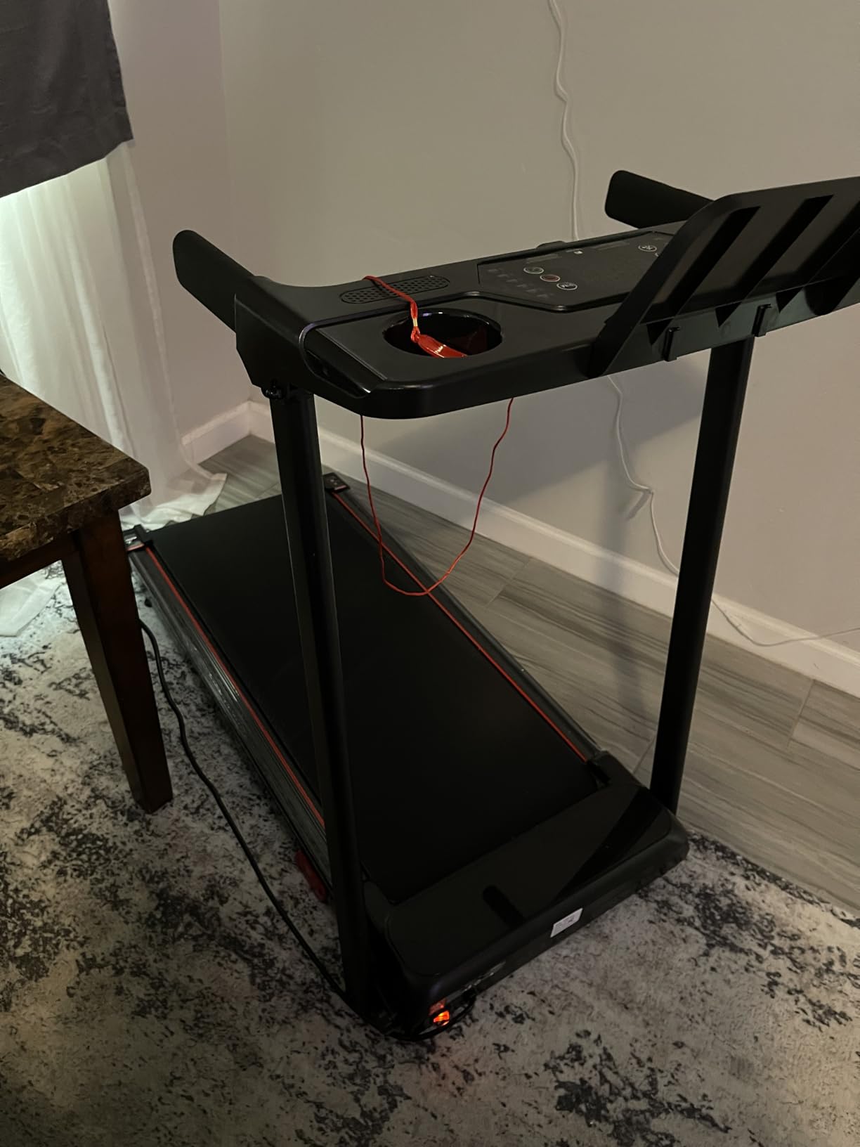 Treadmills for Home 3.0HP Quiet Foldable Treadmill with Incline, Portable Walking Pad with Handle Bar, Walking Pad Treadmill for Running and Jogging with 330 LBS Capacity customer photo 1