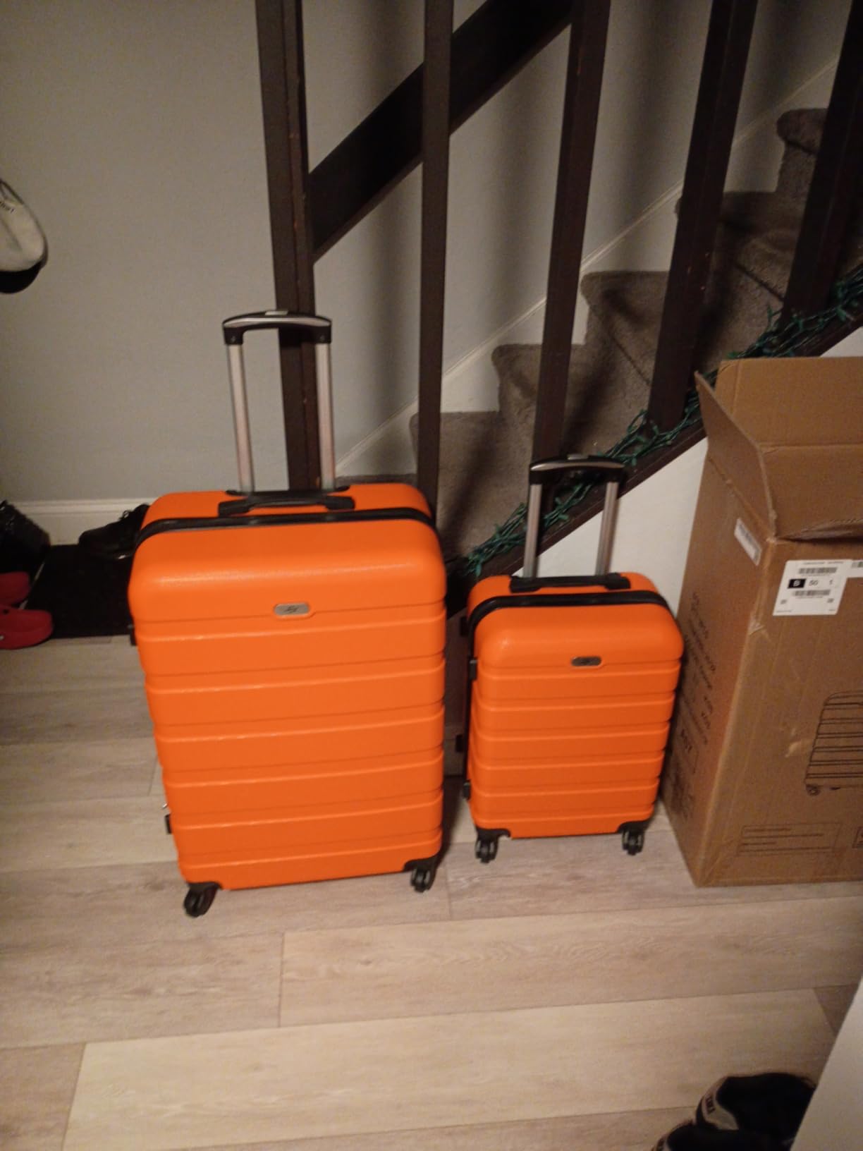 Suitour Luggage Sets 4 Piece with Spinner Wheels, Hard Shell Luggage Set for Women, 16