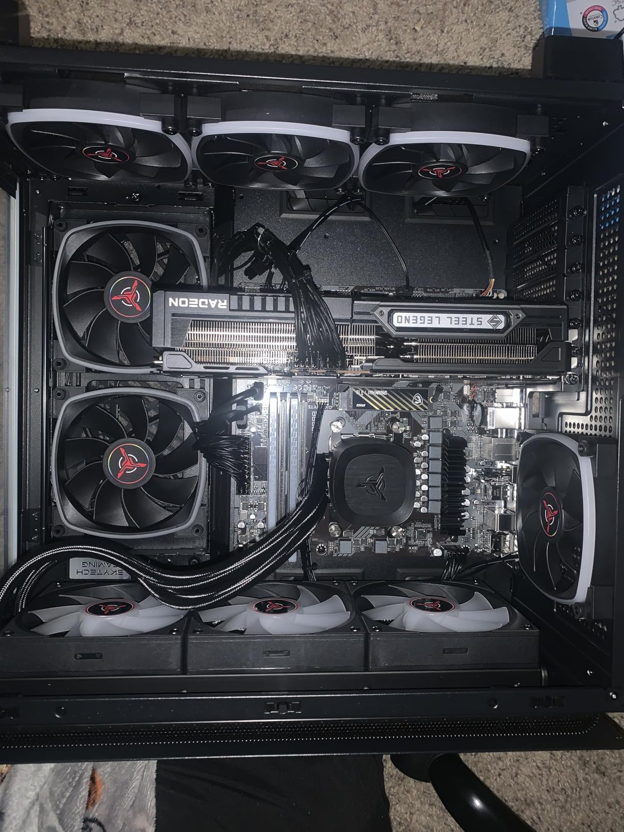 Skytech Gaming Crystal Gaming PC, AMD Ryzen 7 7700 3.8GHz, NVIDIA RTX 5060 Ti 8GB VRAM, 1TB NVMe SSD, 32GB DDR5 RAM 5600, 650W Gold PSU, Wi-Fi, Win 11, Desktop customer photo 2