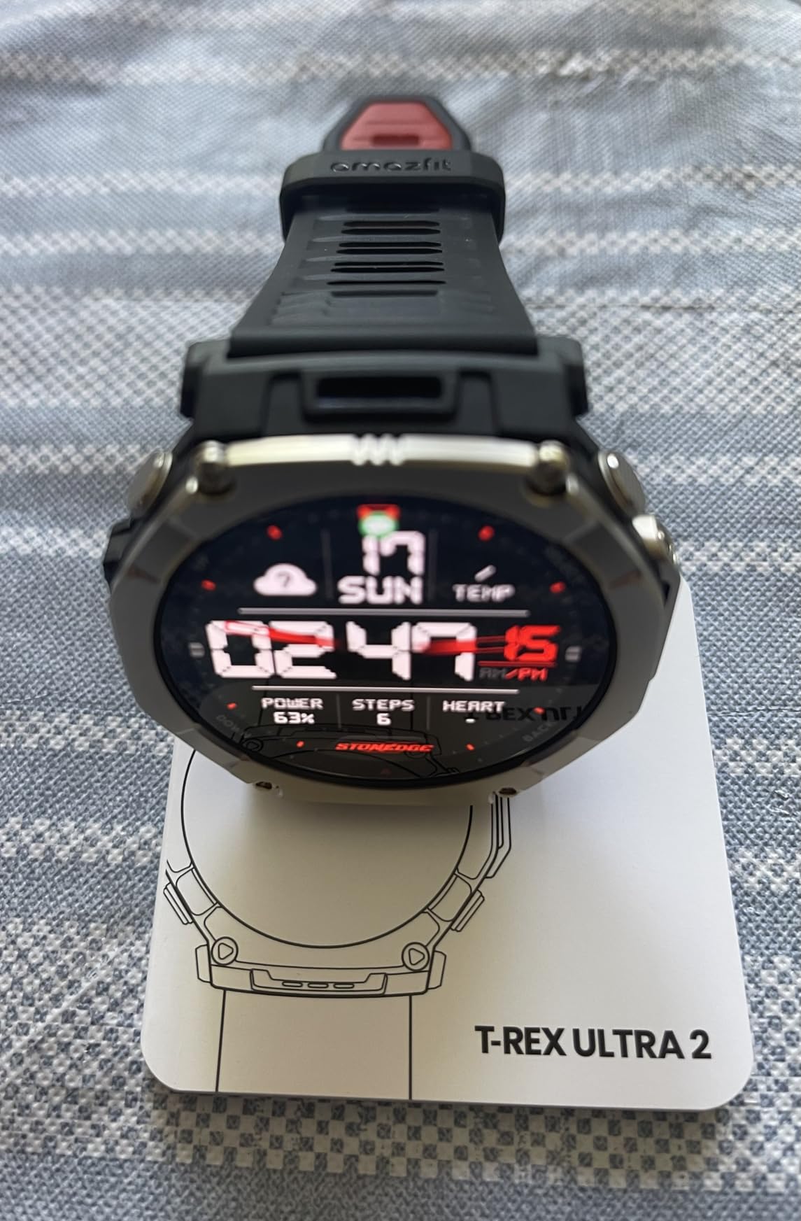 Amazfit T-Rex Ultra 2 Dual-Band GPS Outdoor Smartwatch, 51mm Ti Body, 1.5
