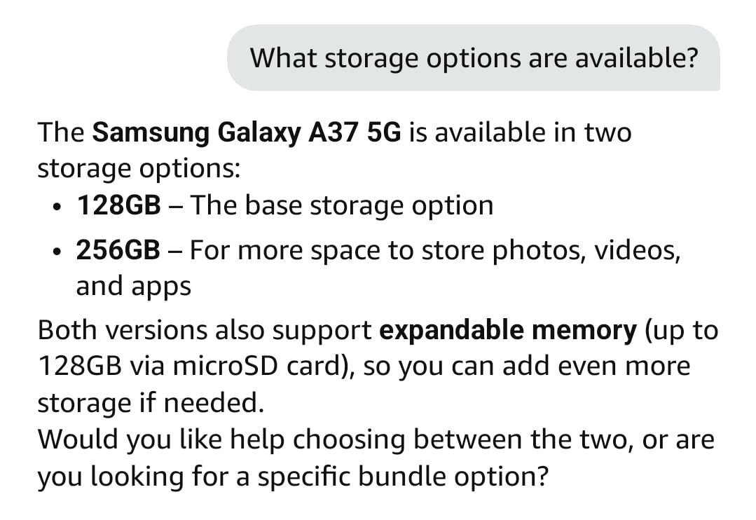 Samsung Galaxy A37 5G (2026), Unlocked Android Smartphone, 128GB, AMOLED Display, Triple Camera, IP68 customer photo 2