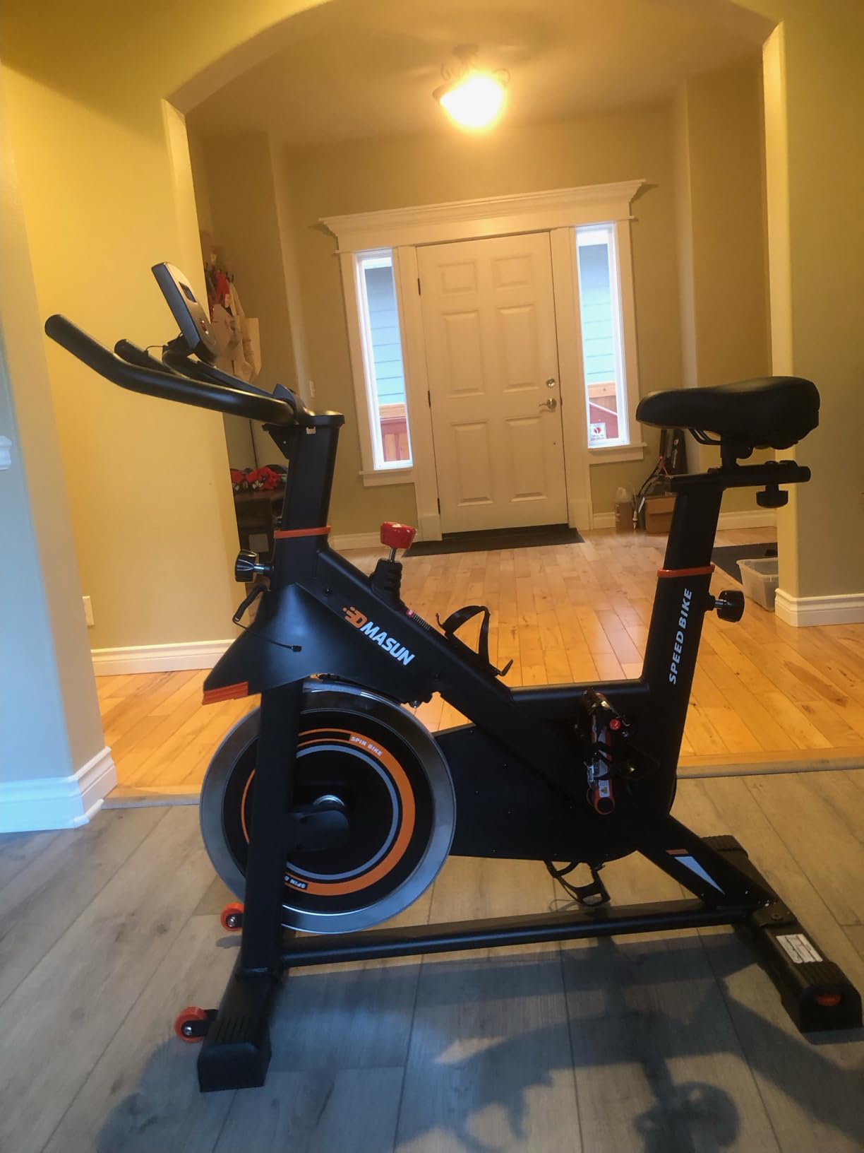 DMASUN Exercise Bike, Silent Magnetic Resistance Stationary Bike for Home with 330 LBS Capacity, Pedals with Anti-loosening Nuts, Indoor Bike with Comfortable Seat Cushion customer photo 2