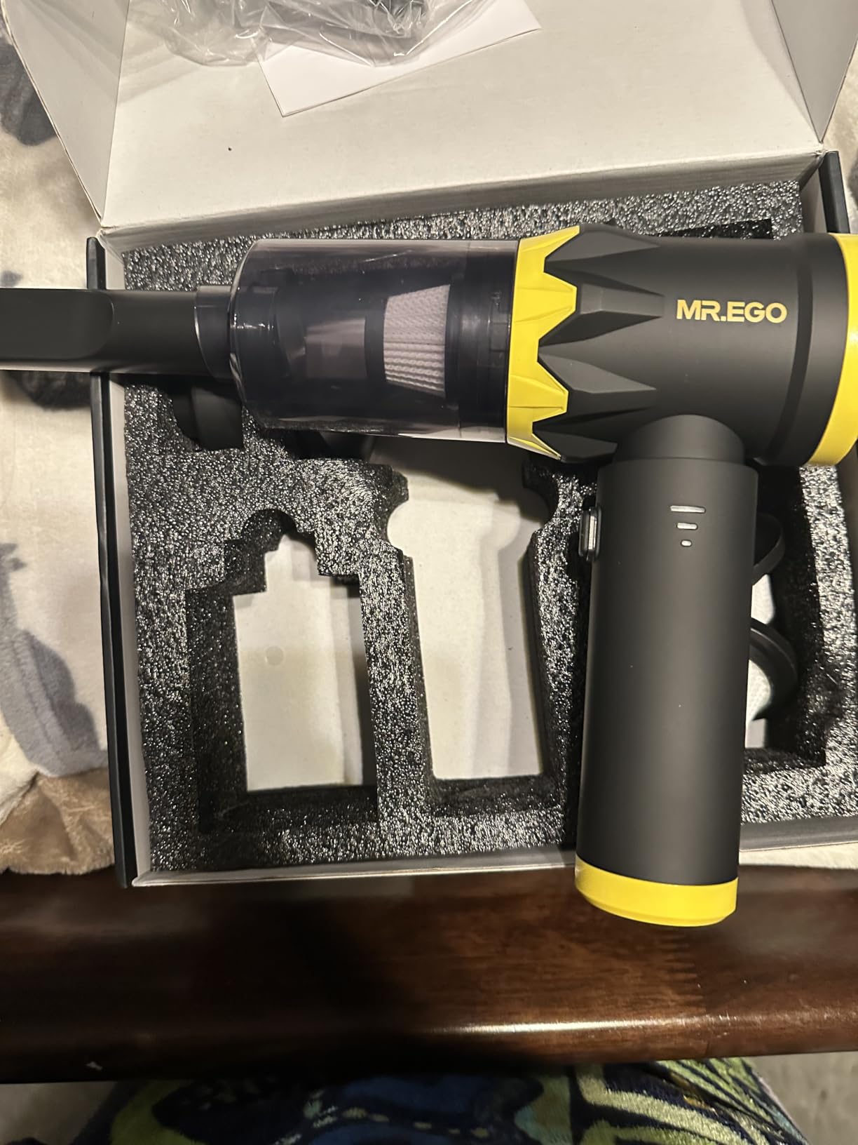 Mr.ego Car Vacuum Portable Cordless, 22000Pa High-Power Suction Handheld Vacuum & Air Duster customer photo 1
