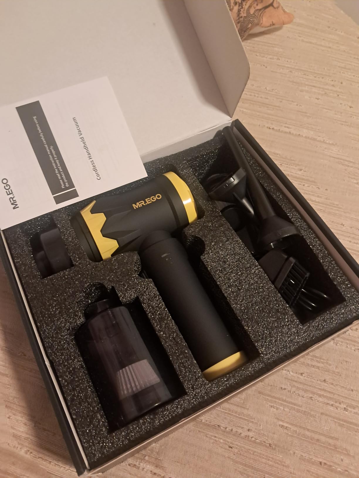 Mr.ego Car Vacuum Portable Cordless, 22000Pa High-Power Suction Handheld Vacuum & Air Duster customer photo 2