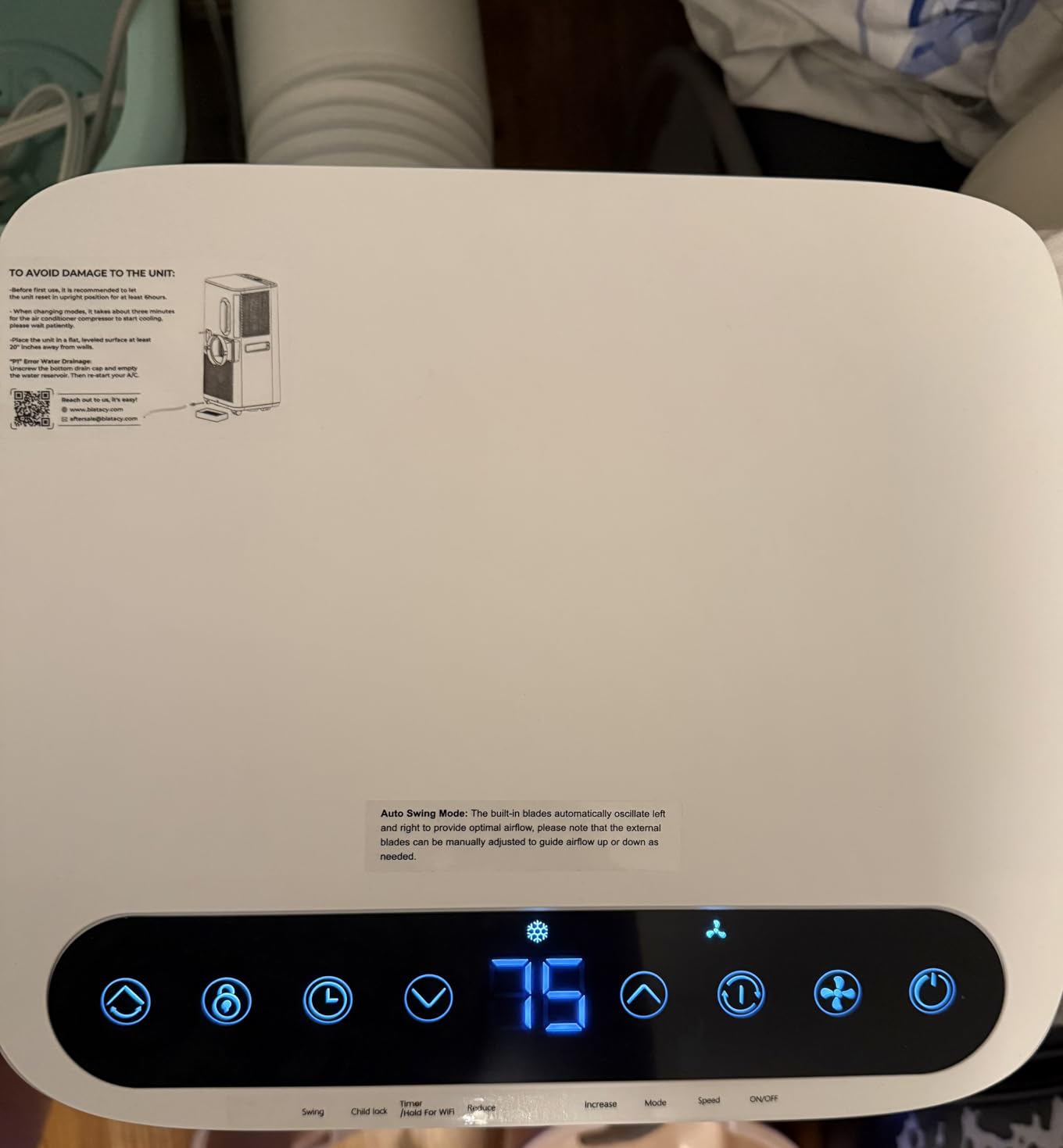 16000 BTU Portable Air Conditioners for Large Room up to 730 sq.ft 5-in-1 Smart AC Unit with WiFi APP/Remote Control, Fast Cooling, Dehumidifier, Quiet Sleep Mode, Window Kit Included customer photo 2