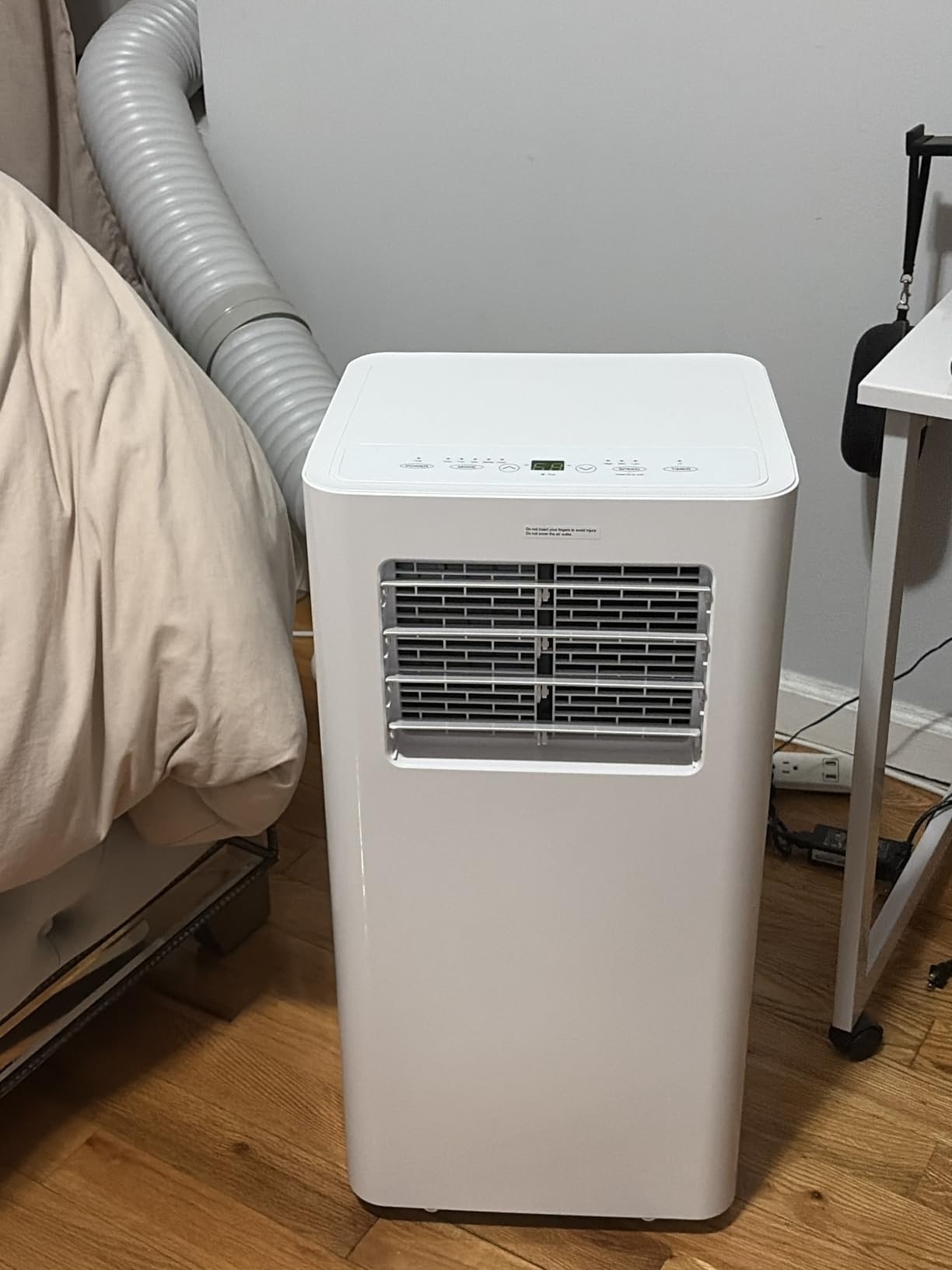 EUHOMY 10,000 BTU Portable Air Conditioners for Rooms Up to 450 Sq. Ft. | 400 CFM, 4 Modes (Cool, Dry, Fan, Sleep), Remote & Panel Control, Easy Installation, 20-50 in. Window Kit, 50dB, 24h Timer customer photo 2