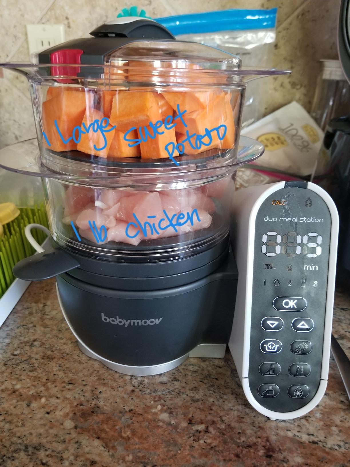 Babymoov Duo Meal Station: 6-in-1 Baby Food Maker | Steams, Blends, Warms, Defrosts, Sterilizes, and More | 74oz | LDC Control Panel | BPA-Free | Dishwasher Safe | Nutritionist Approved customer photo 2