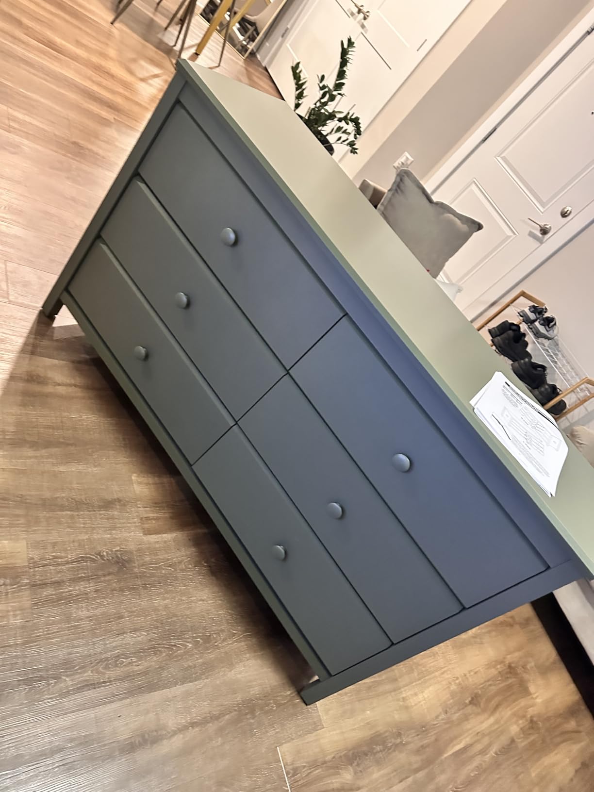 Storkcraft Alpine 2 Drawer Changing Table Chest, White, GREENGUARD Gold Certified customer photo 2