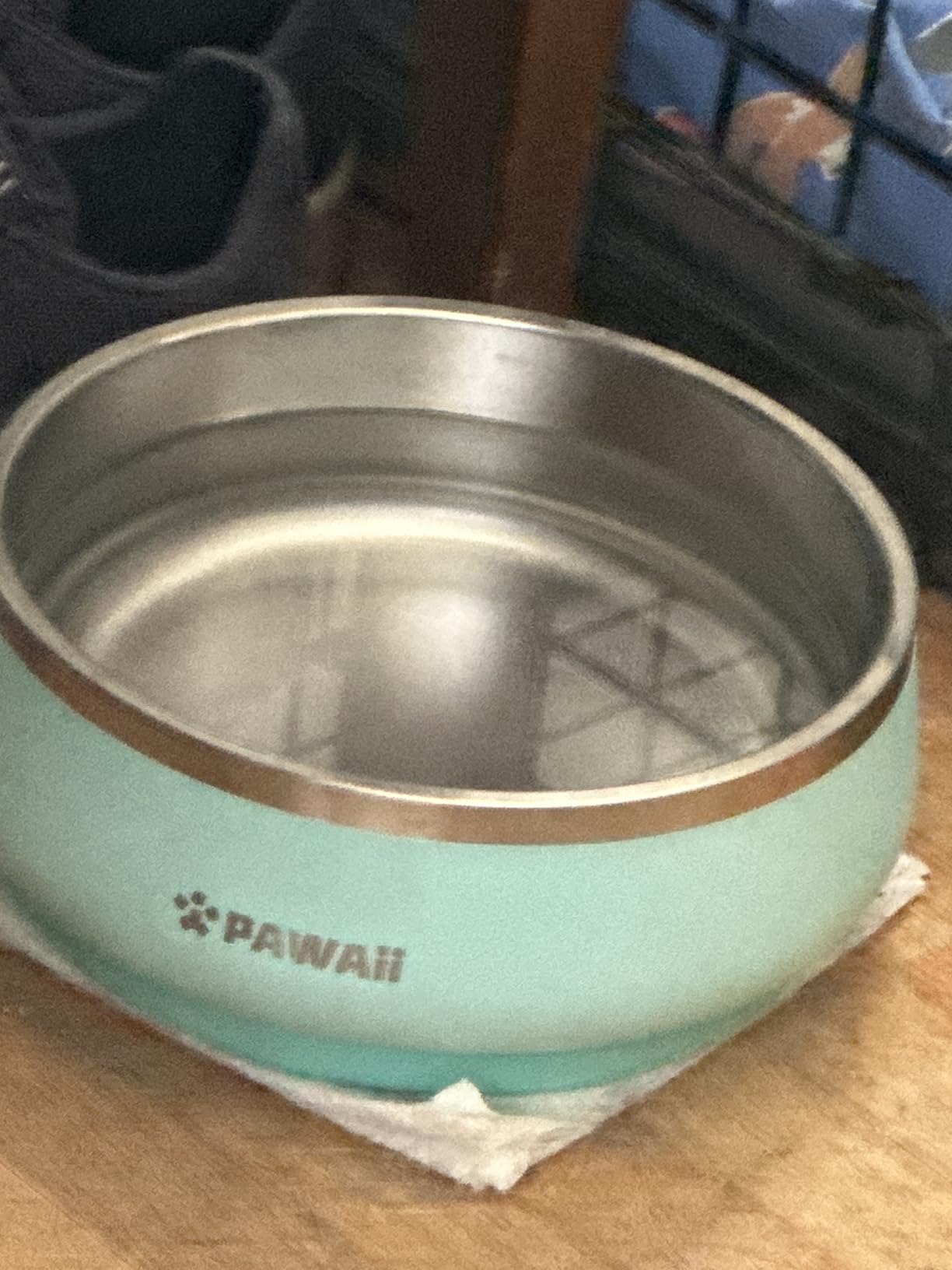 Pawaii Dog Bowl, 34 oz Stainless Steel Food and Water Bowl, Double-Wall Design customer photo 1