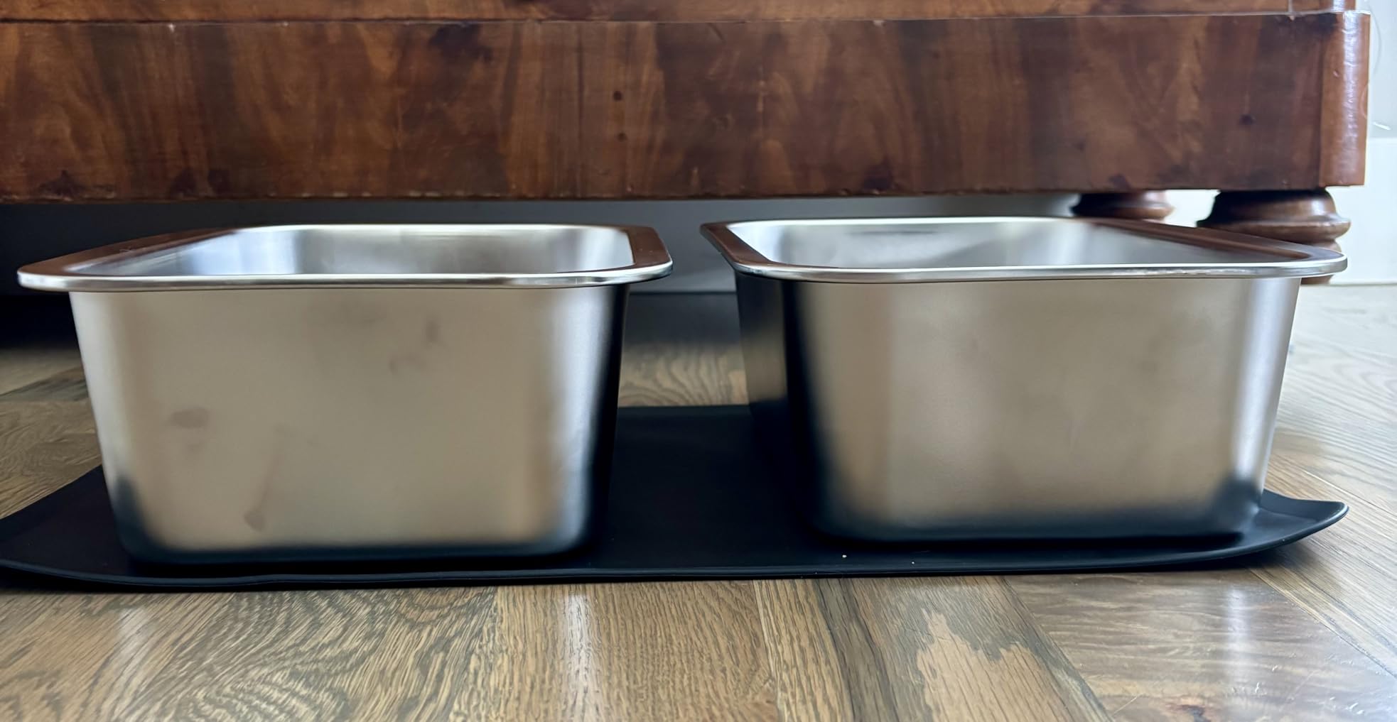 URPOWER 2 Pack 1.25 Gallon Large Stainless Steel Dog Water Bowls with Non-Slip Mat customer photo 1