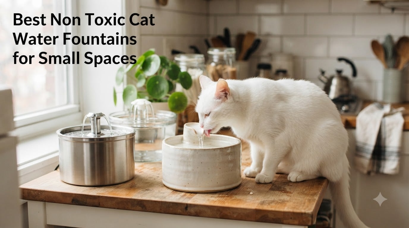 8 Best Non Toxic Cat Water Fountains for Small Spaces (August 2026)