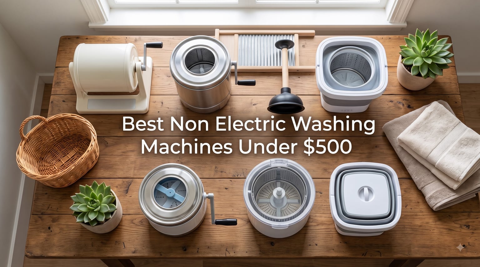 8 Best Non Electric Washing Machines Under $500 (August 2026)